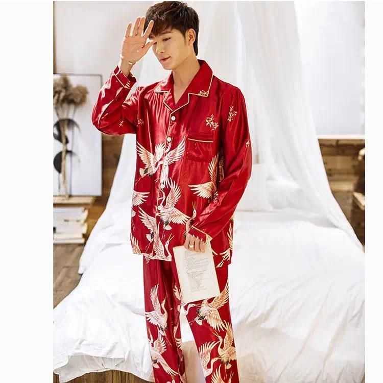 Men Pajamas Red