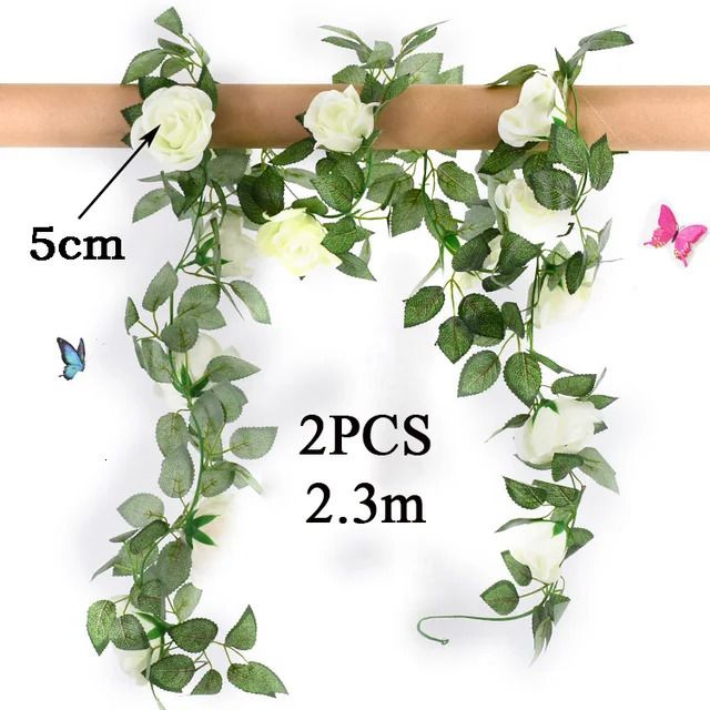 16 White Roses-70cm × 600 سم