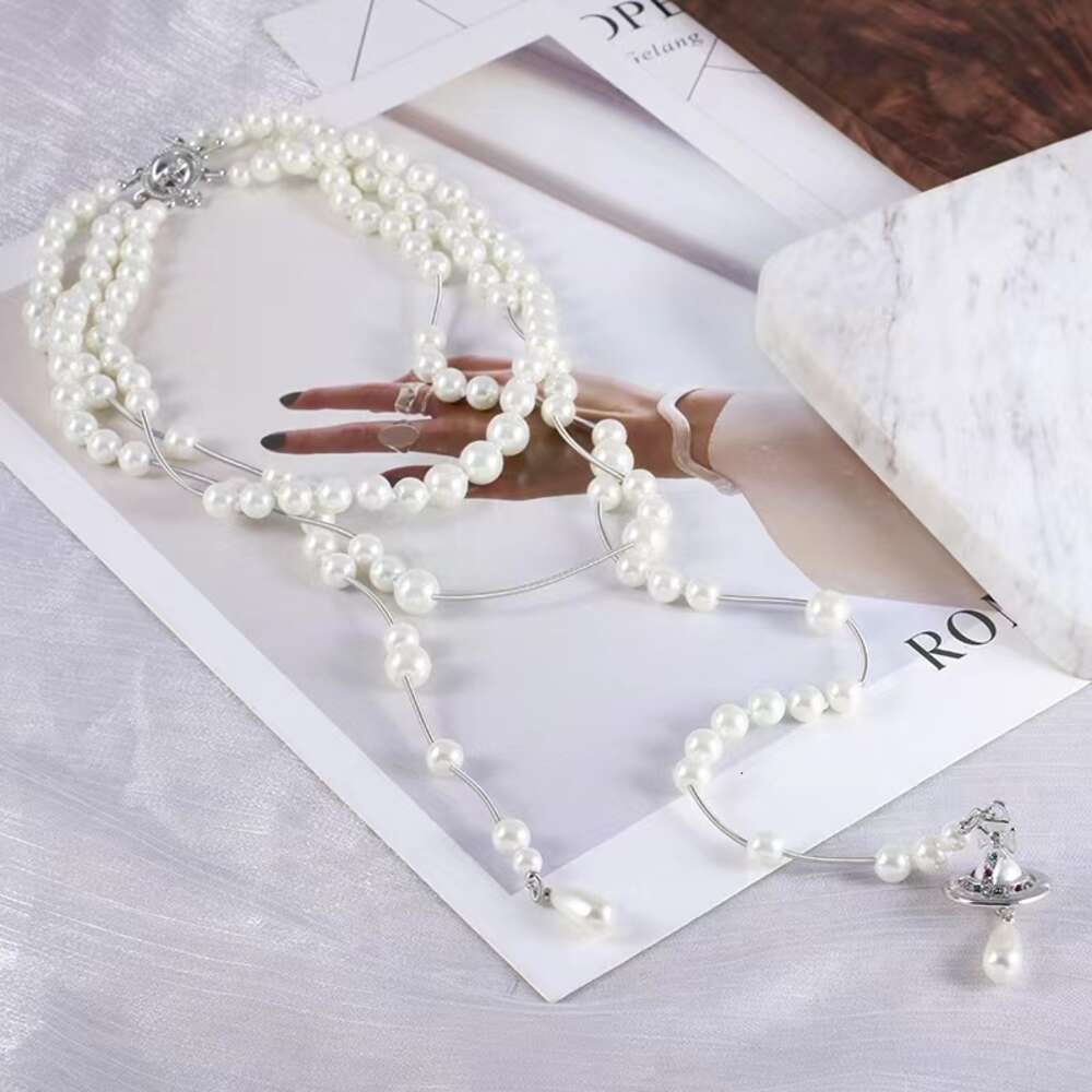 White Three-layer Pearl Sparkling Diam