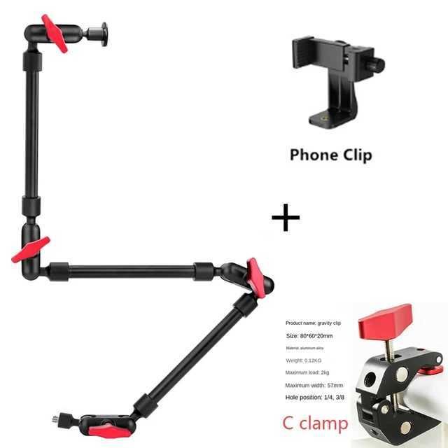 3 Arms C Clamp Phone