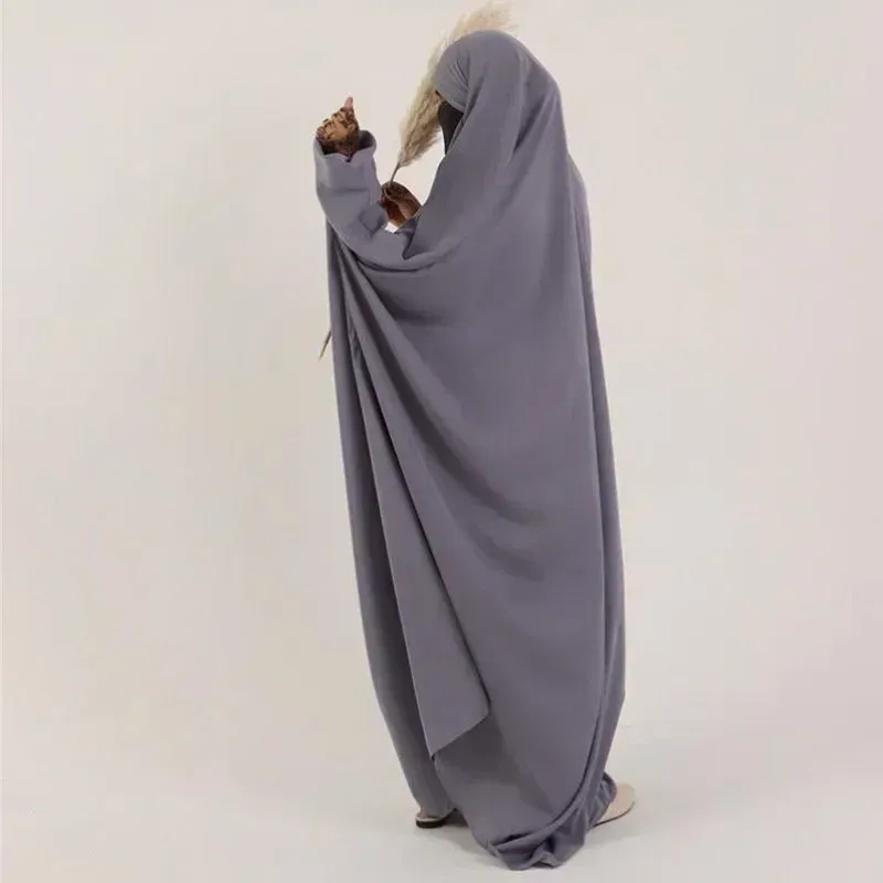 Jilbab gris taille unique