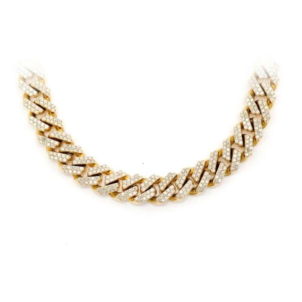Collar Amarillo-Cubano-Oro 10 Kt