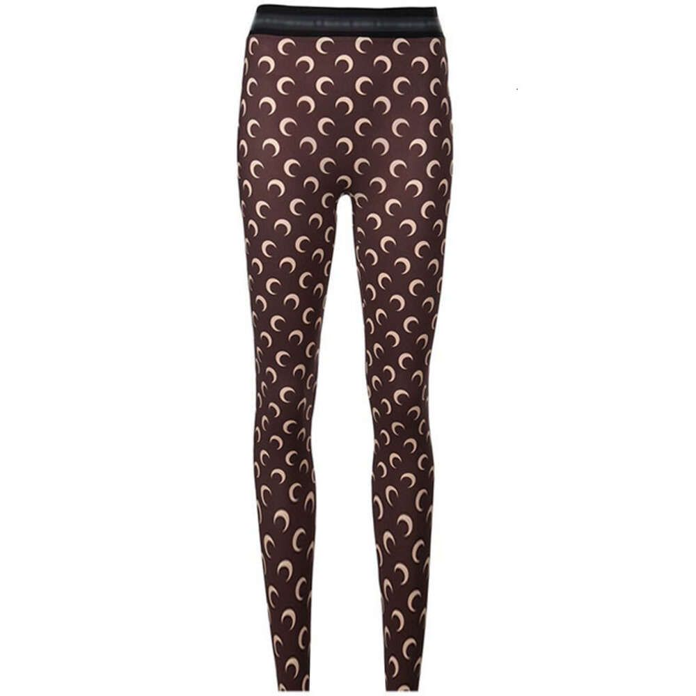 leggings marron blanc lune