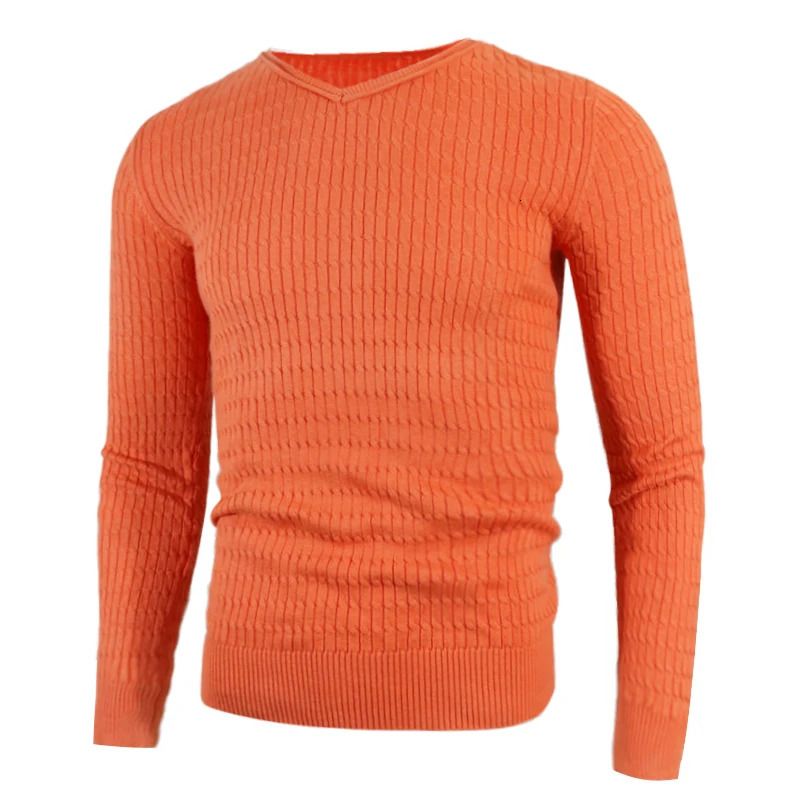 v-neck orange