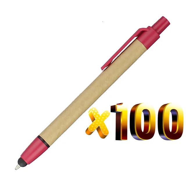 أحمر 100PCS أحمر