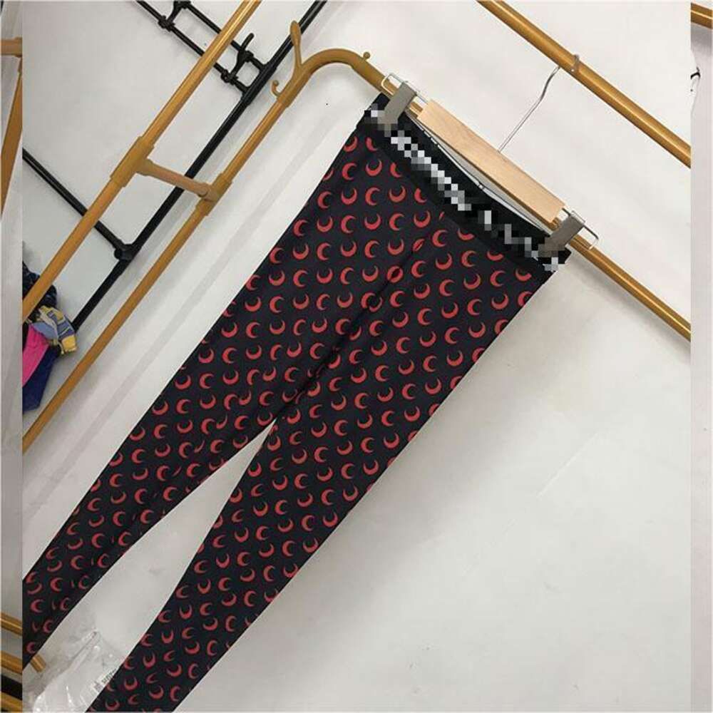 Black Red Moon Leggings