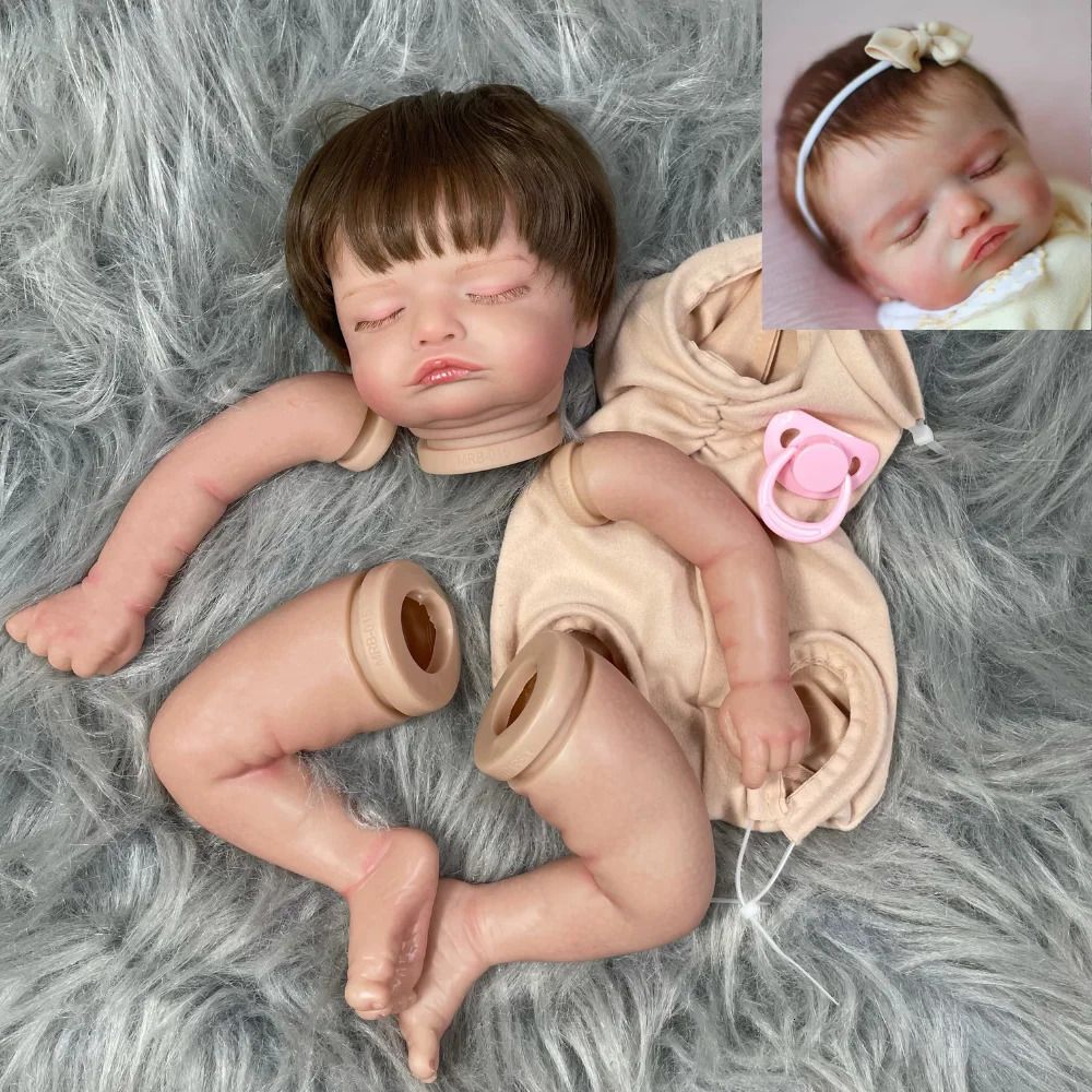 Kit bambola dipinta con corpo in stoffa