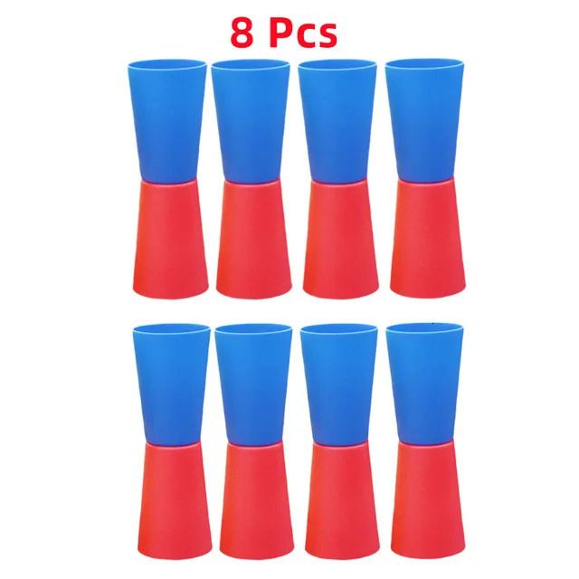 8 Pcs Blue-red