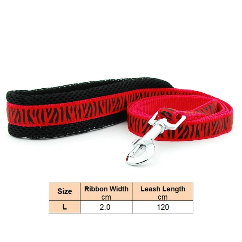 Red Zebra Leash