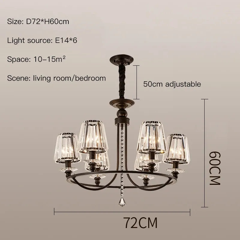 Bulbo de luz quente 6 cabeças