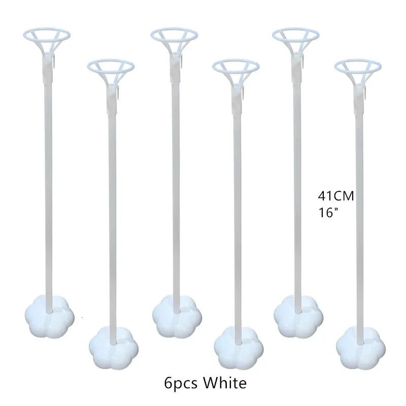 6PCS White Stick-jak pokazano