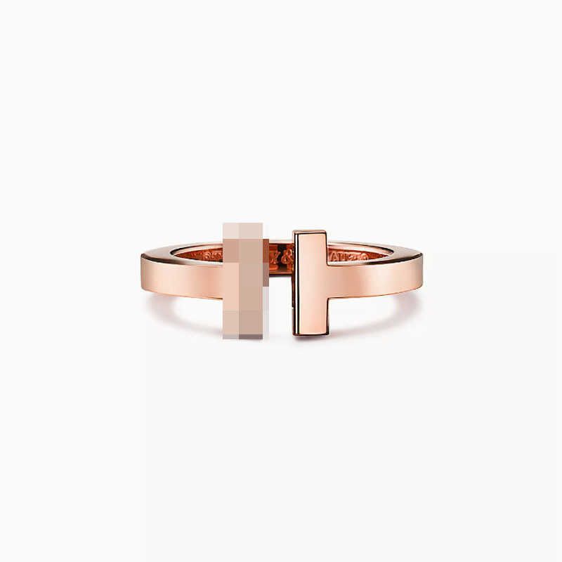 Rose Gold Diamond Free Double T breda R