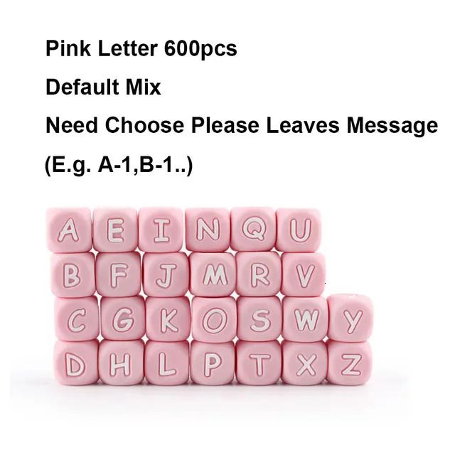 600 sztuk Mix Letter12.