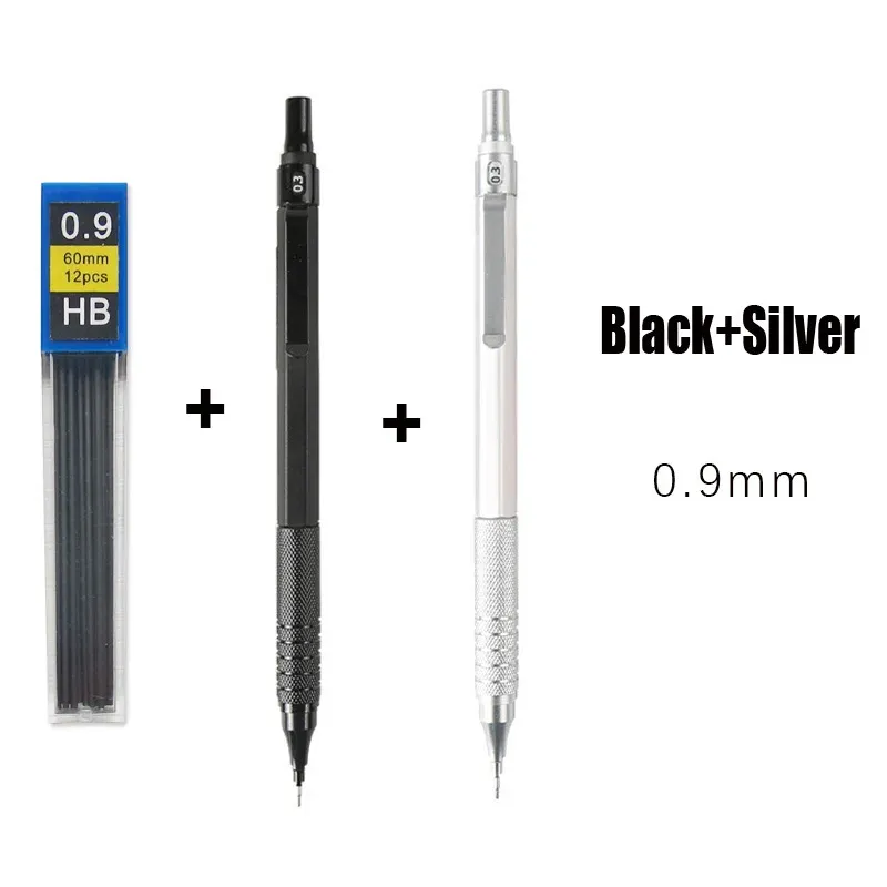 0.9mm black-silver