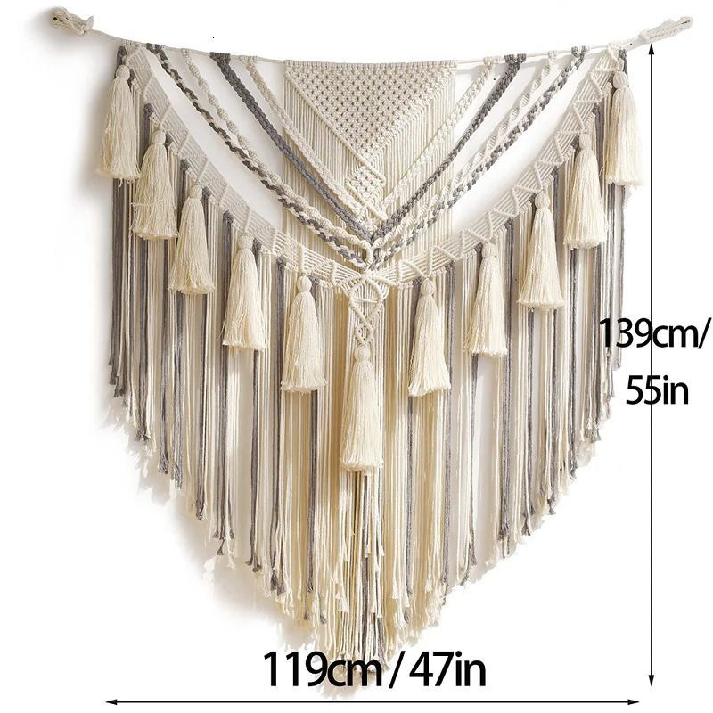 Large Boho Macrame Wall Hanging Handmade Woven... From Gou09, &Price; | DHgate.Com 2 Large Boho Macrame Wall Hanging Handmade Woven... From Gou09, &Price; | DHgate.Com - Image 2