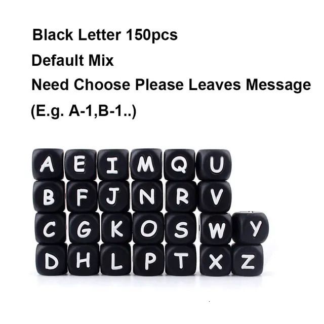 150 sztuk Mix Letter.