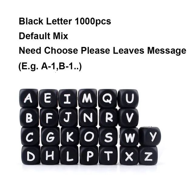 1000 sztuk Mix Letter.