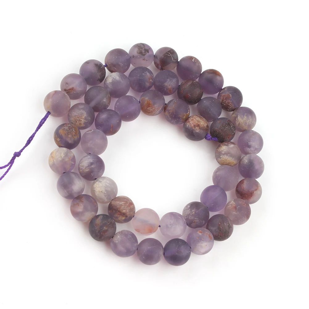 Renk: Purplefluorite8mmabout46pcs