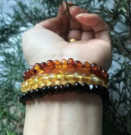 宝石の色：3pcs amberを一緒に