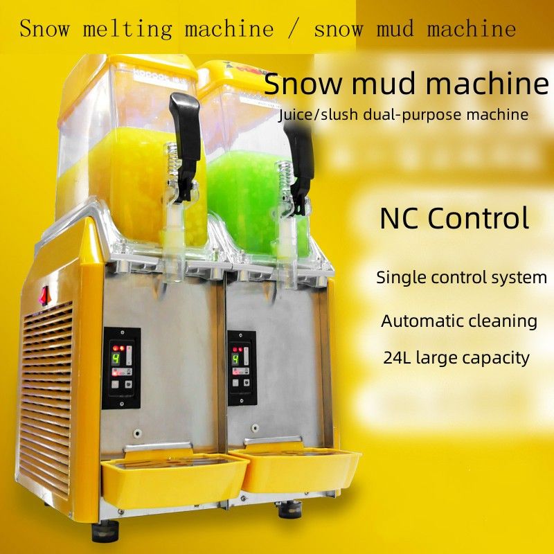 Description Picture 4 of itemcommercial double nozzles slush machine slush freezer slush maker snow mud machine hot sale