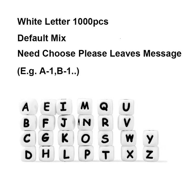 1000 sztuk Mix Letter7.