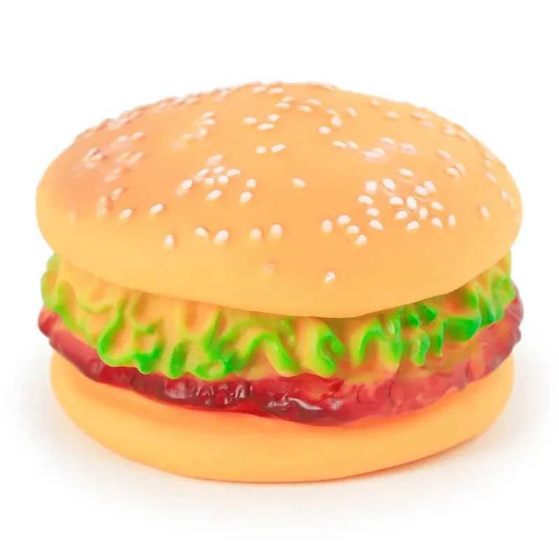 Игрушка-писк-гамбургер-7,5х5 см