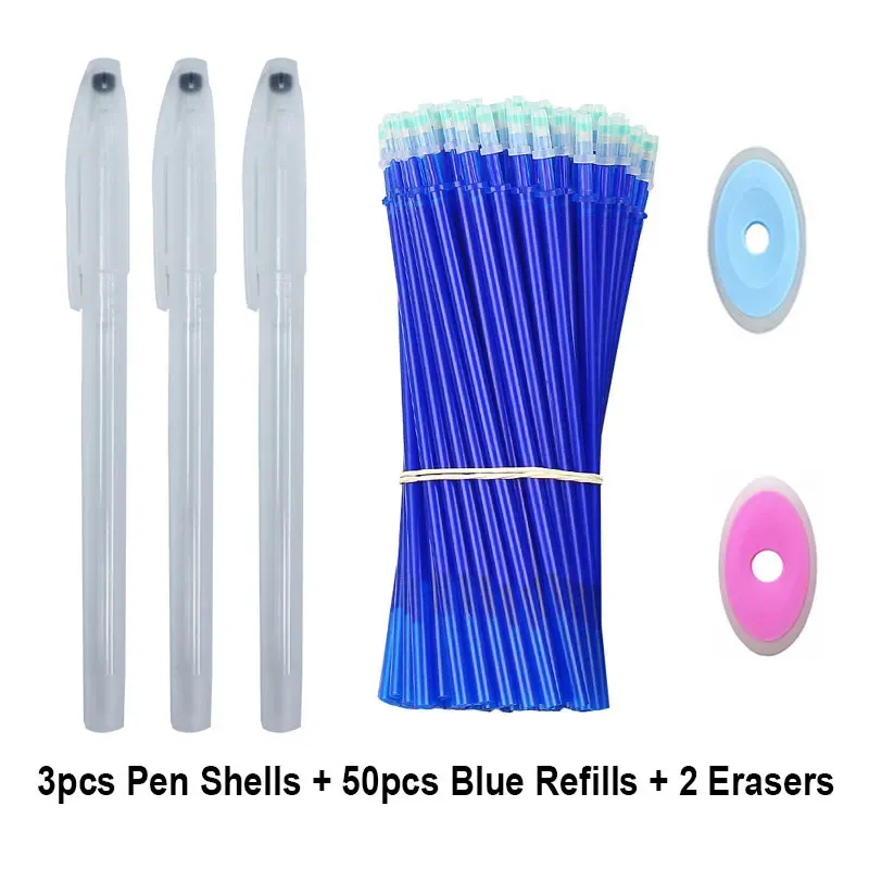 55pcs recharges bleues