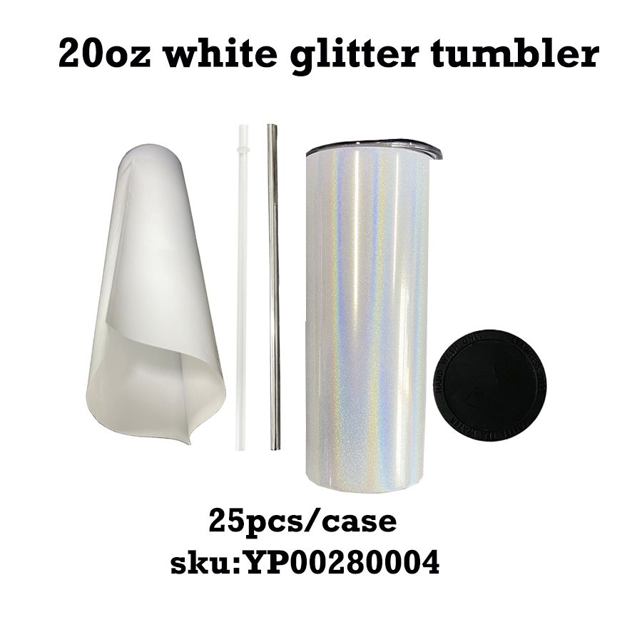 glitter branco (25 unidades/caixa)