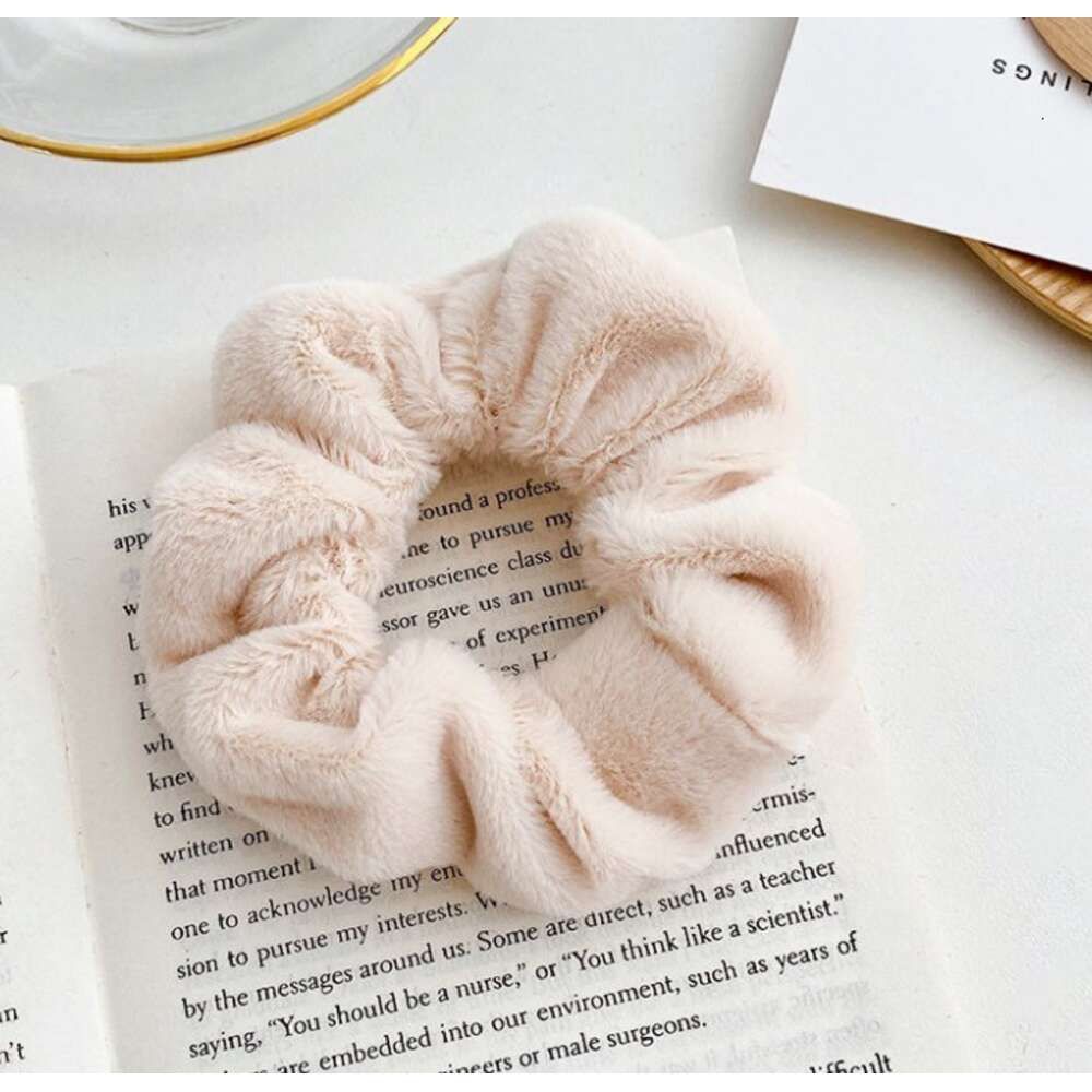 Khaki plush large intestine hair loop