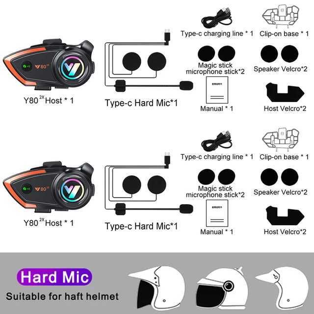 2pcs microfone rígido