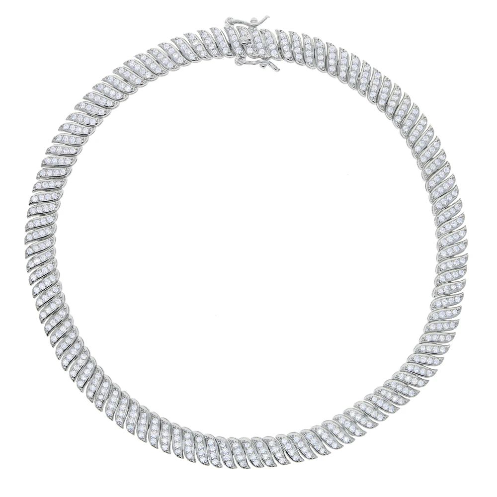 Metallfärg: Silverhalsband 41 cm