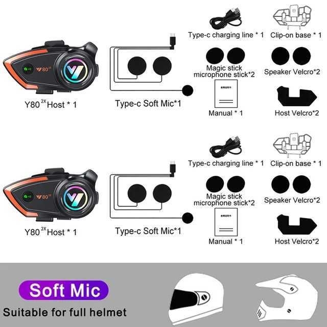 2pcs Soft Mic