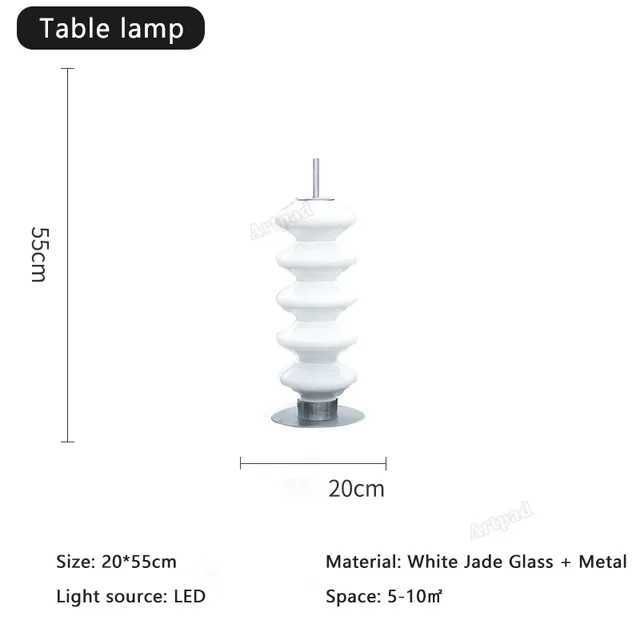 Bordslampa 55cm-au adapter-varm ljus