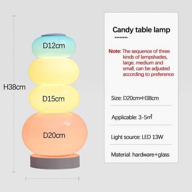 Candy Table Lamp-Cold Light