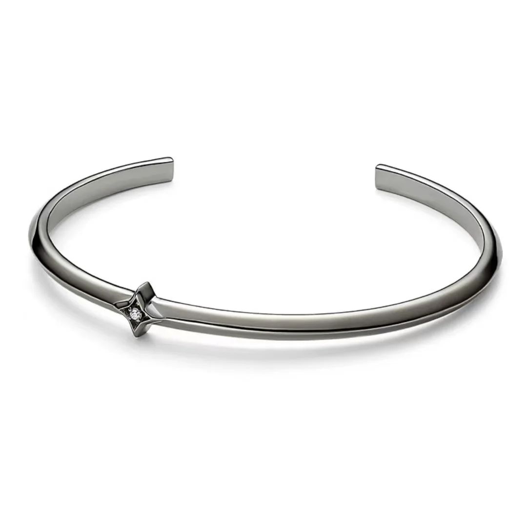 Couleur de la gemme : bracelet argenté 1.