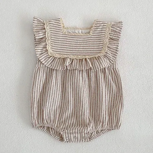 A6015 Brown Rompers