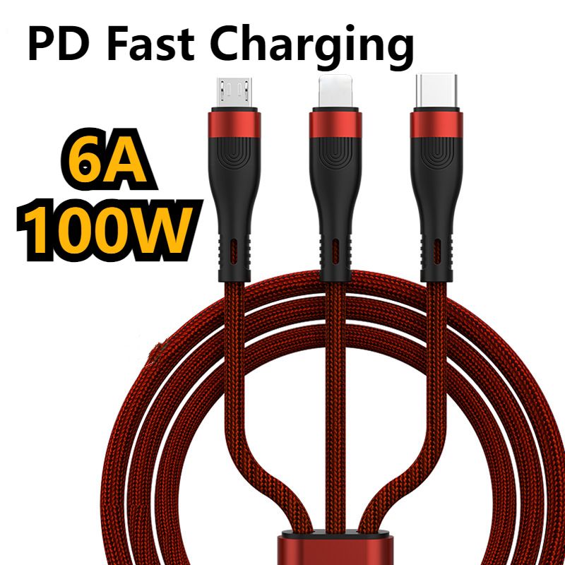 6A100W Braided PD kabel