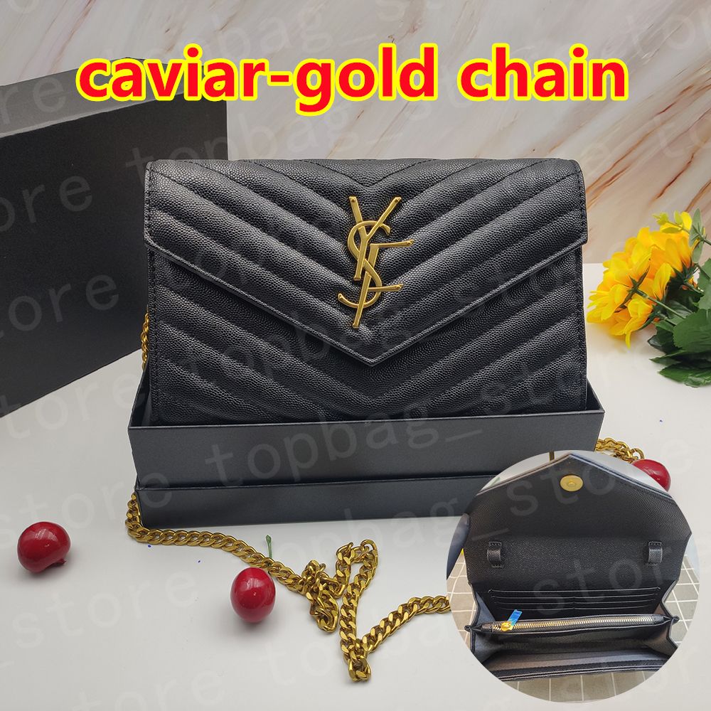 Caviar black-Golden chain