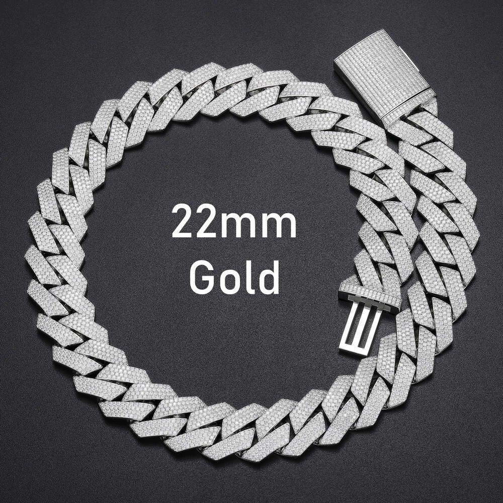 22mm 4 Row-Gold-9inches (22,5 cm)