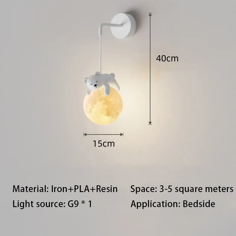 Cold White 6000K Bear Wall light