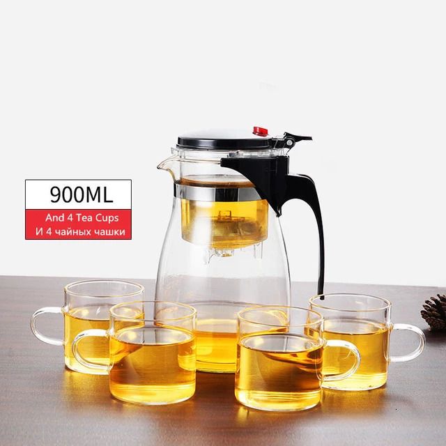 900ml And 4 Tea Cups