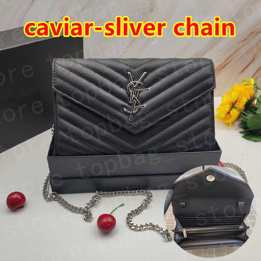 Caviar Black-Silver-ketting