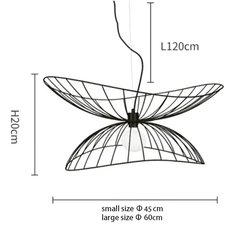 Blanc chaud Noir 45 60cm