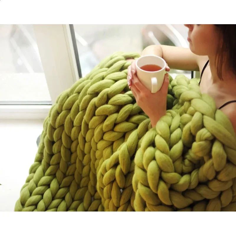 Chunky Merino Wool Blanket Thick Knit Roving Yarn... From Ukeastore, &Price; | DHgate.Com | Better Than Pottery Barn, Crate & Barrel. 5 Chunky Merino Wool Blanket Thick Knit Roving Yarn... From Ukeastore, &Price; | DHgate.Com | Better Than Pottery Barn, Crate & Barrel. - Image 5