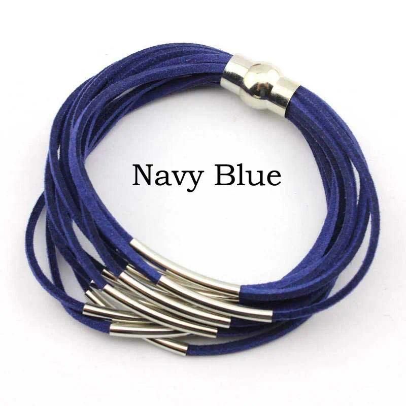 Silver Navy Blue