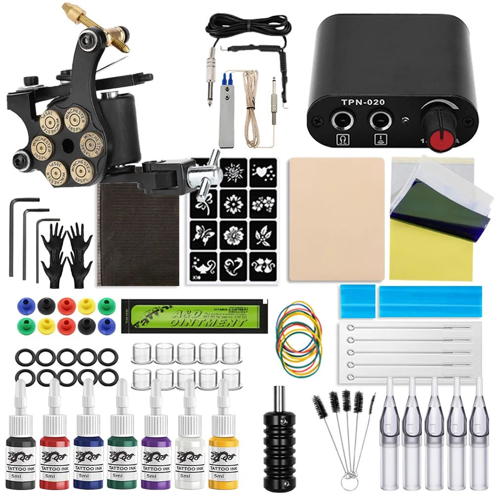 Couleur:Kit de tatouage D