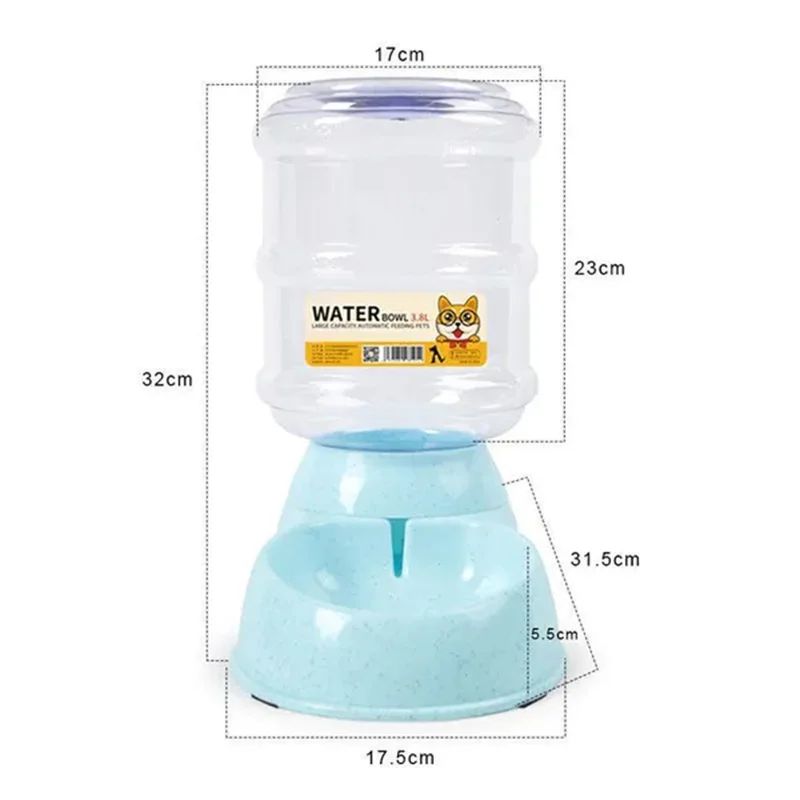 Color:Water feeder blueVolume:3.8L
