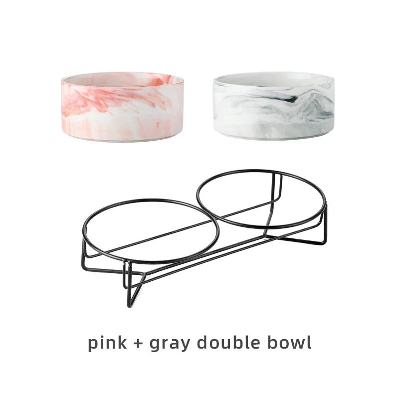 Farbe: Rosa-Grau, Größe: 850 ml, Katze, Hund