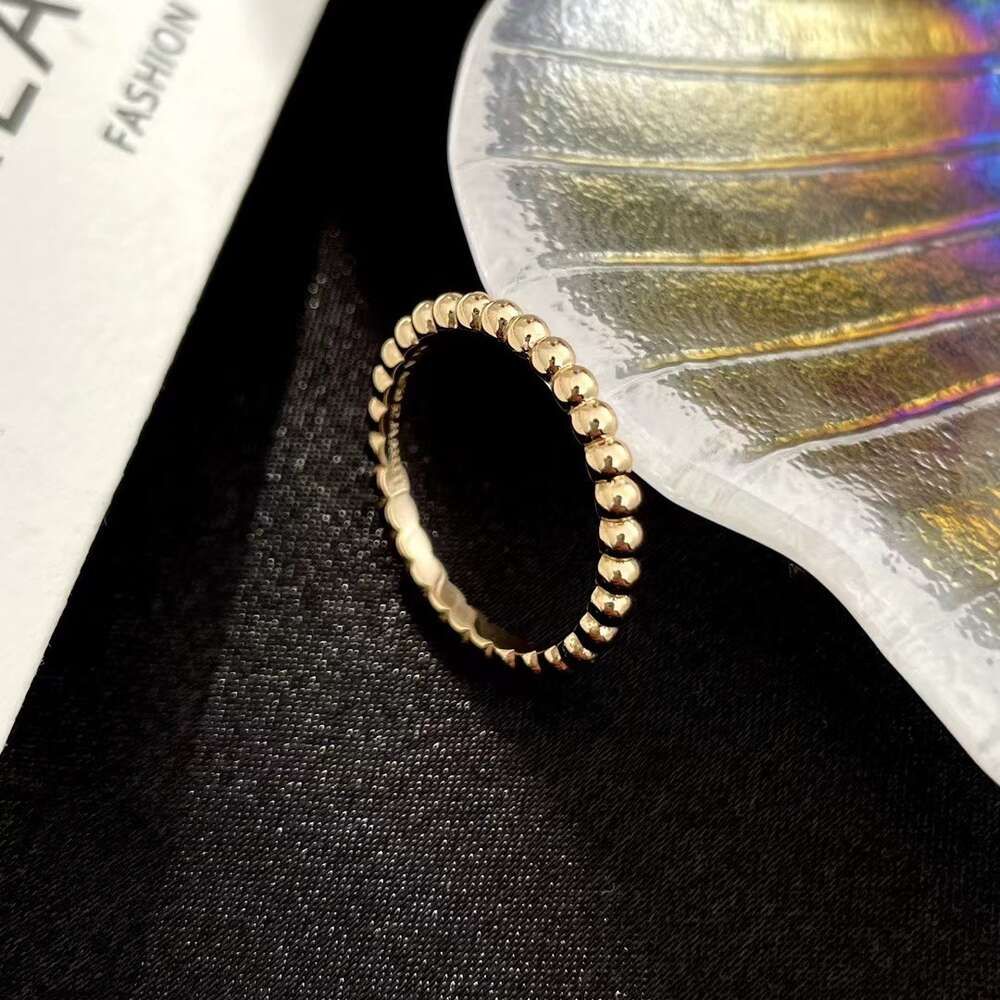 Round Bead Ring in Rose Gold