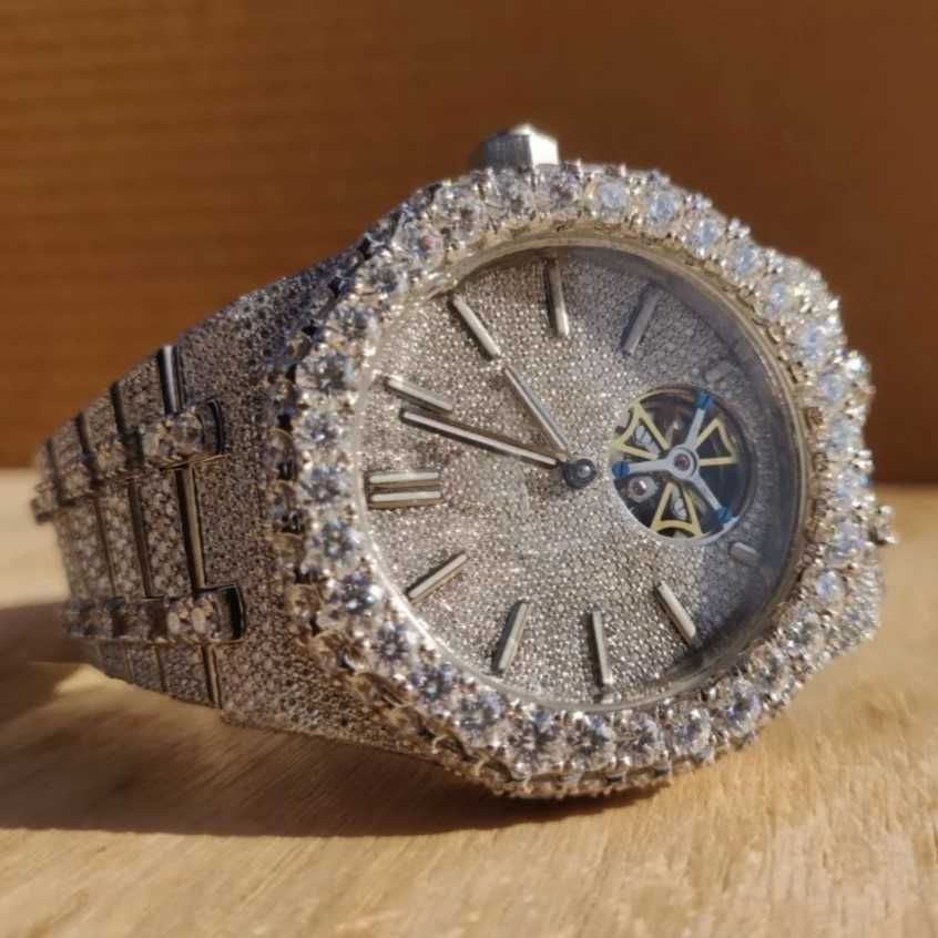 Gold-moissanite Diamond Watch